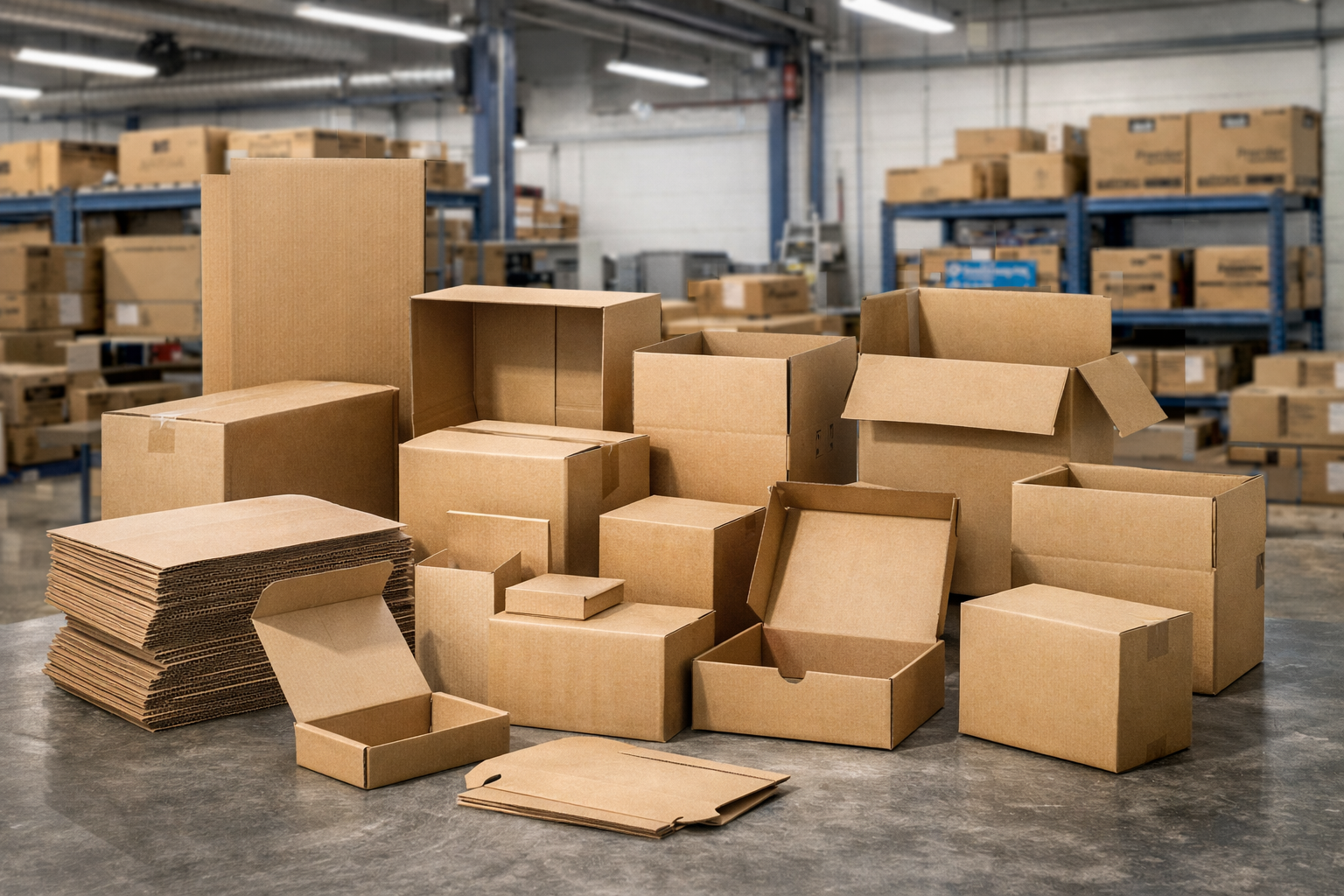 Custom size cartons manufactured for branded products