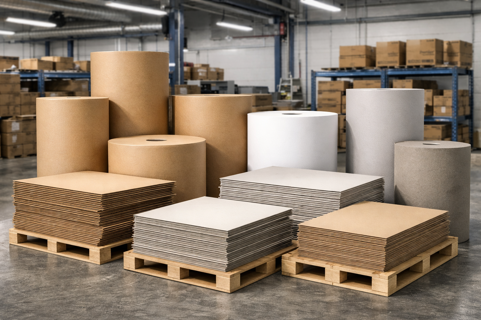 Paper rolls and paper-based packaging products